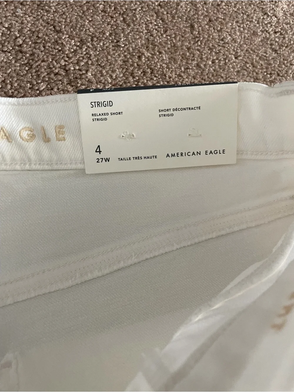 AE White Women's Denim Shorts NWT